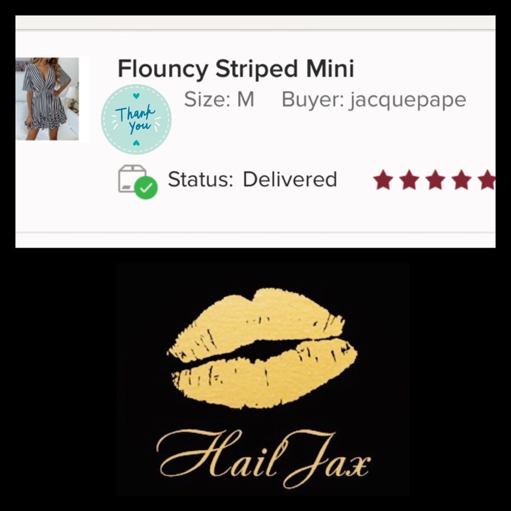 Flouncy Striped Mini - Picture 2 of 3